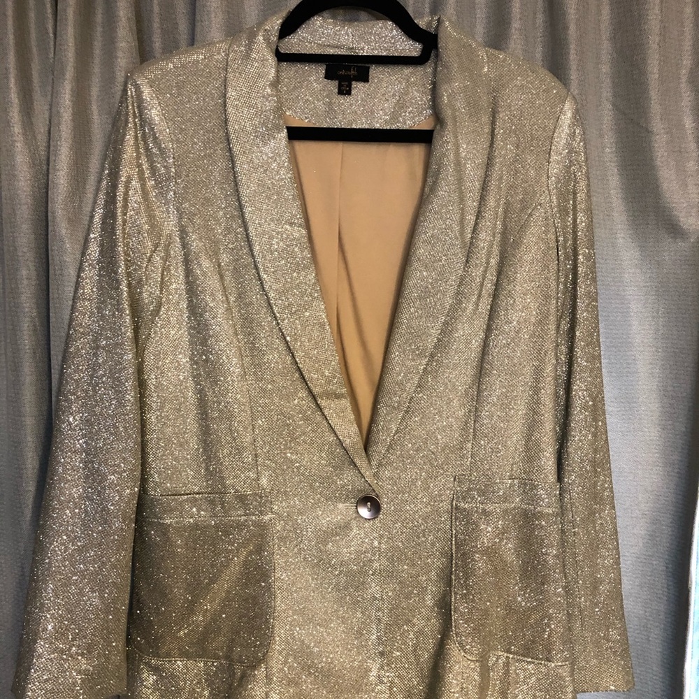 Ontwelfth Sparkly Shawl Collar Blazer - NWOT